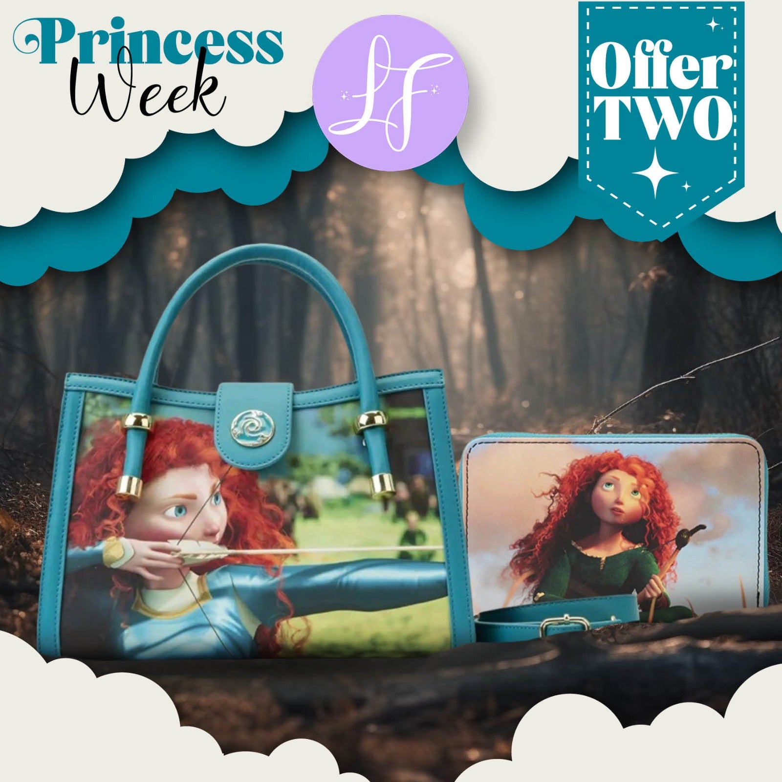 Loungefly X Disney Pixar Brave Merida Princess Scene Mini Backpack