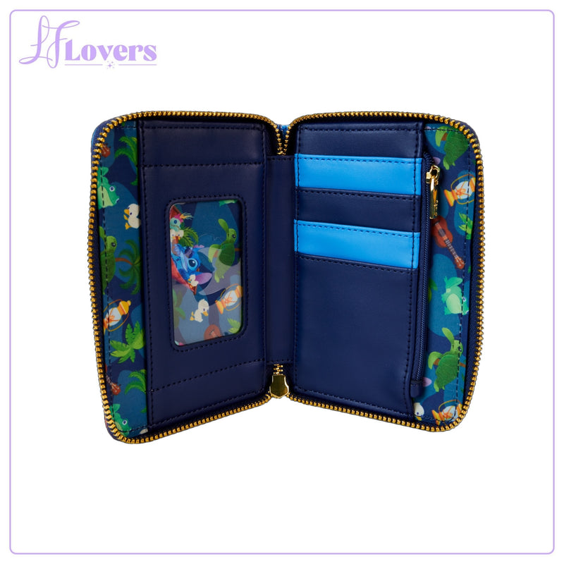 Load image into Gallery viewer, Loungefly Disney Stitch Camping Cuties Zip Around Wallet - PRE ORDER - LF Lovers

