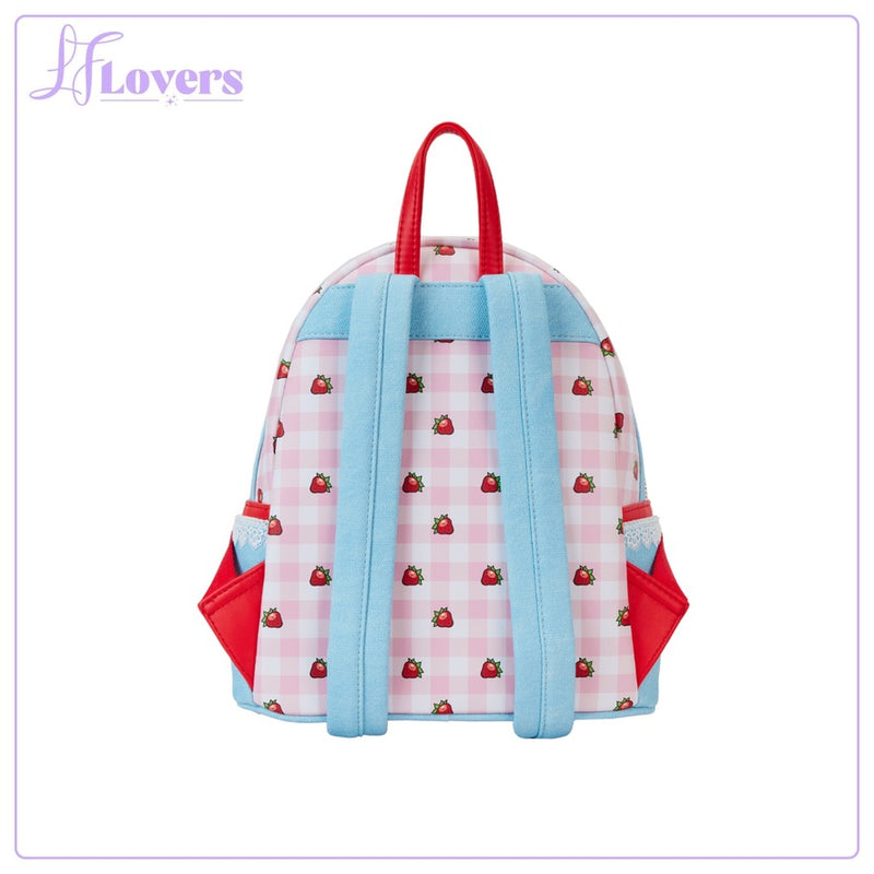 Load image into Gallery viewer, Loungefly Strawberry Shortcake Denim Pocket Mini Backpack - PRE ORDER - LF Lovers
