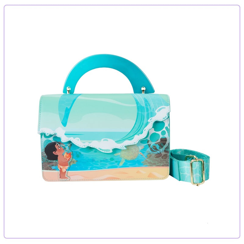 Load image into Gallery viewer, Loungefly Disney Moana Ocean Wave Handle Crossbody
