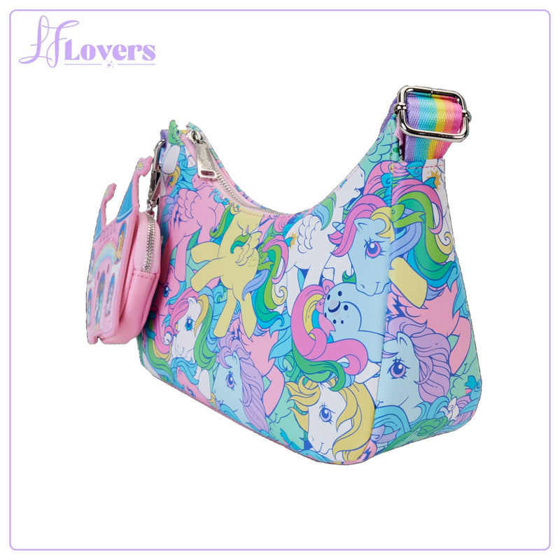 Load image into Gallery viewer, Loungefly Hasbro My Little Pony Large AOP Baguette Crossbody
