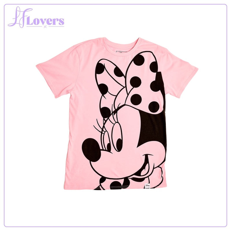 Load image into Gallery viewer, Loungefly Minnie Rocks The Dots Florals Unisex Tee - PRE ORDER
