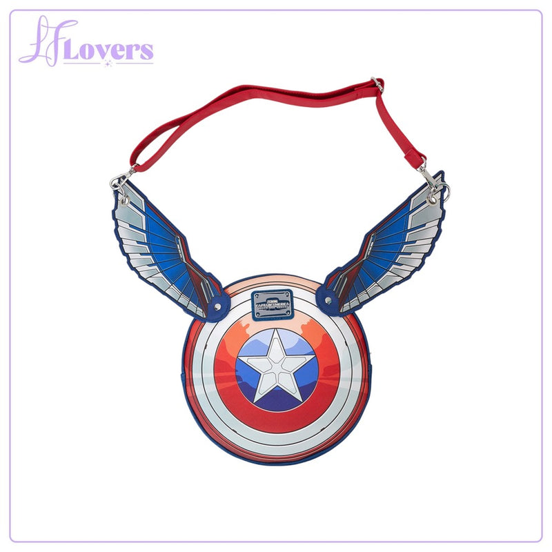 Load image into Gallery viewer, Loungefly Marvel Captain America Brave New World Wings Crossbody
