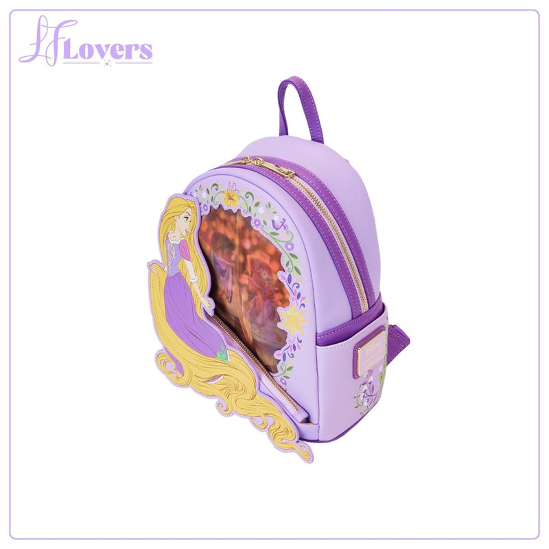 Load image into Gallery viewer, Loungefly Disney Princess Rapunzel Lenticular Mini Backpack
