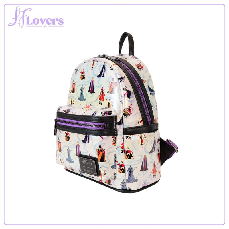 Load image into Gallery viewer, Loungefly Disney Villains Iridescent Mini Backpack
