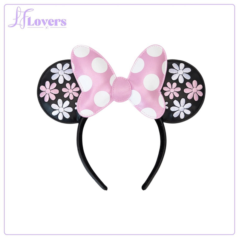 Load image into Gallery viewer, Loungefly Disney Minnie Floral Rock The Dots Headband - PRE ORDER
