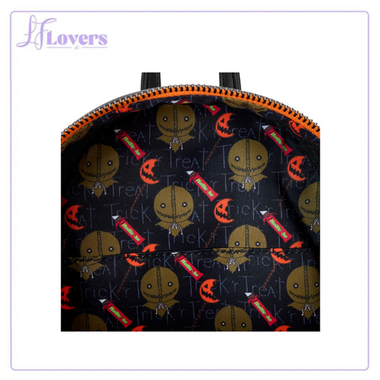 Loungefly Trick 'r Treat Flaming Head Sam Mini Backpack - PRE ORDER