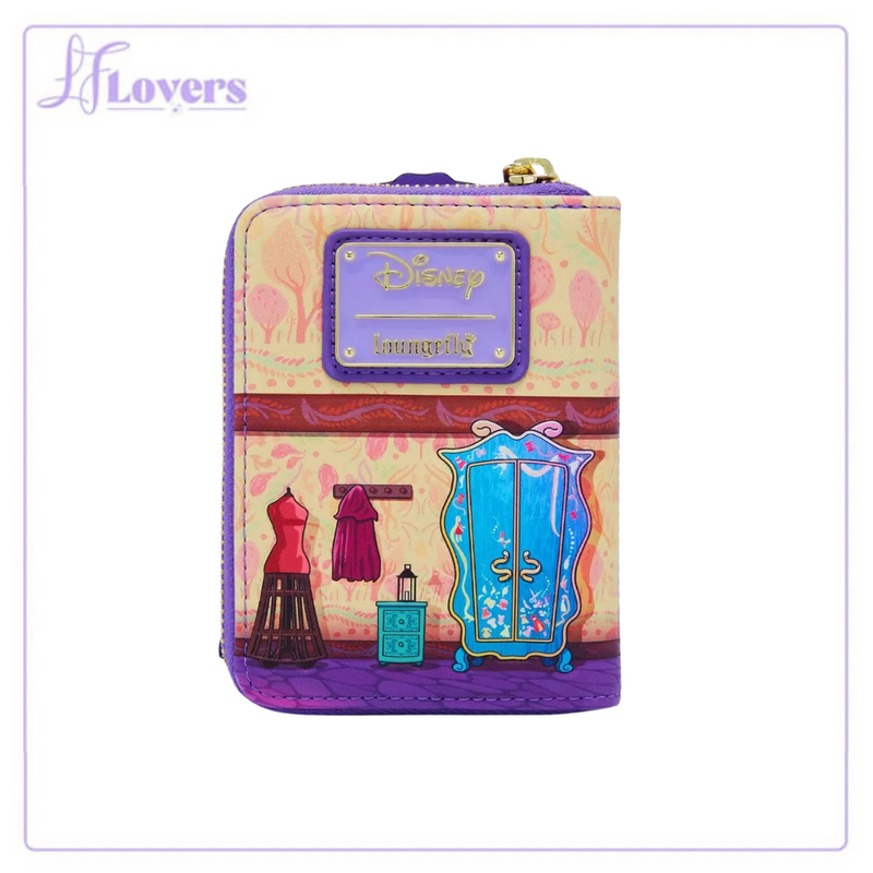 Load image into Gallery viewer, Loungefly Disney Tangled Rapunzel Lenticular Lantern Window Small Zip Wallet
