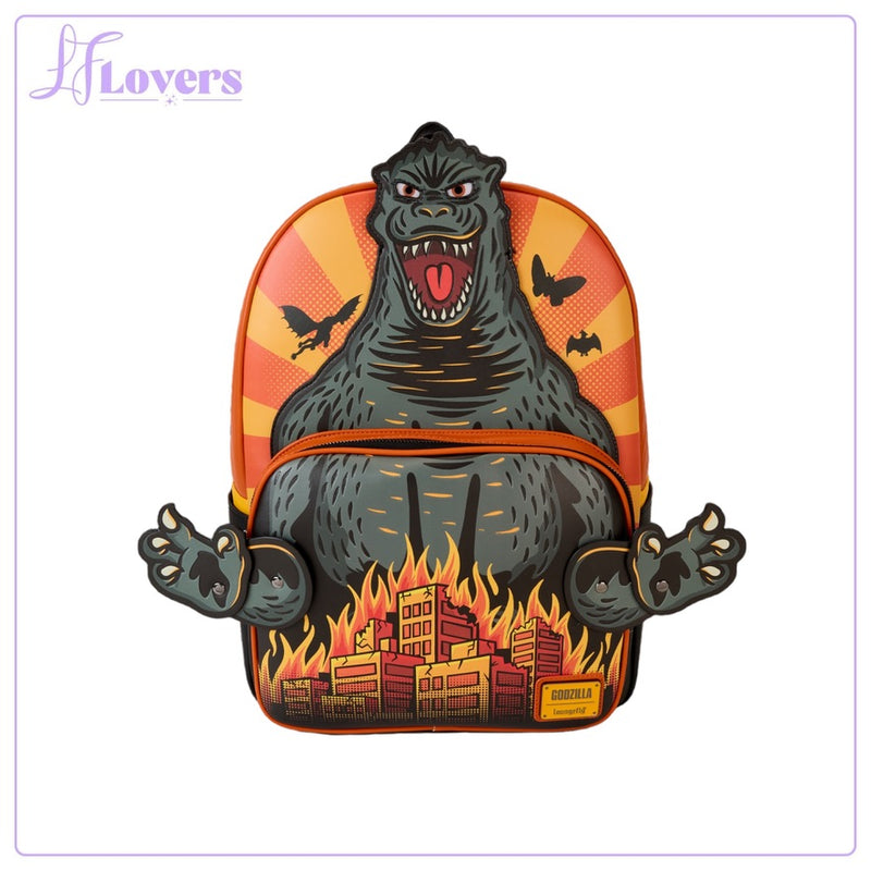 Load image into Gallery viewer, Loungefly Toho Godzilla Full Size Cosplay Backpack
