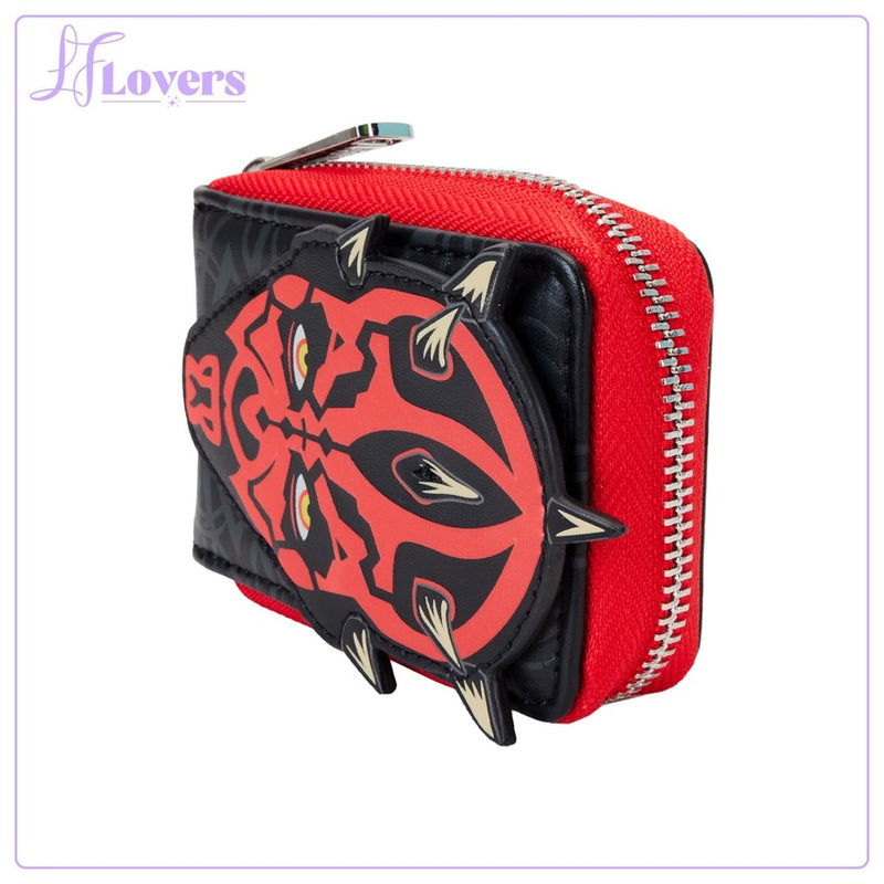 Load image into Gallery viewer, Loungefly Star Wars Phantom Menace 25th Anniversary Darth Maul Wallet
