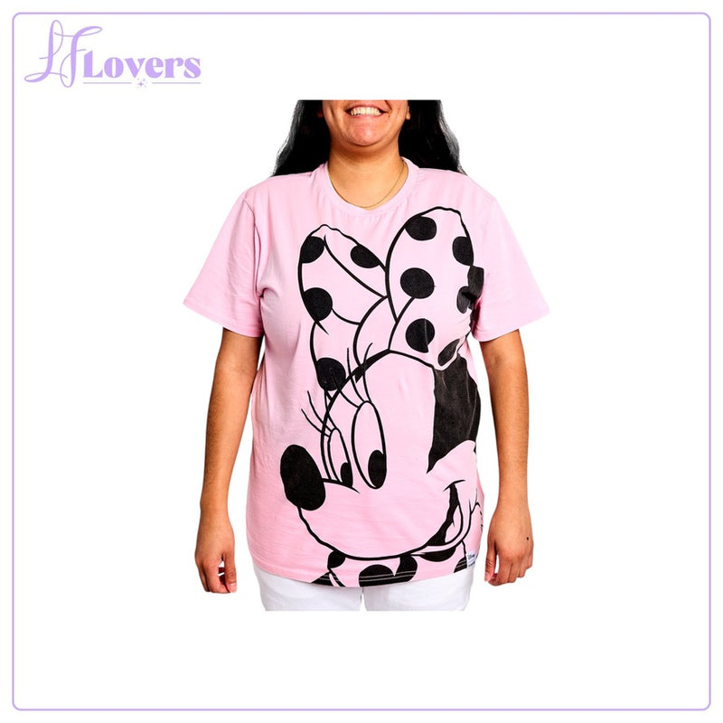 Load image into Gallery viewer, Loungefly Minnie Rocks The Dots Florals Unisex Tee - PRE ORDER
