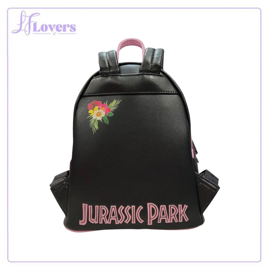 Loungefly Jurassic Park Sequin Pink Floral Mini Backpack