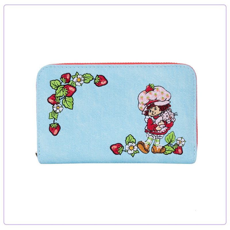 Load image into Gallery viewer, Loungefly Strawberry Shortcake Denim Plaid Wallet

