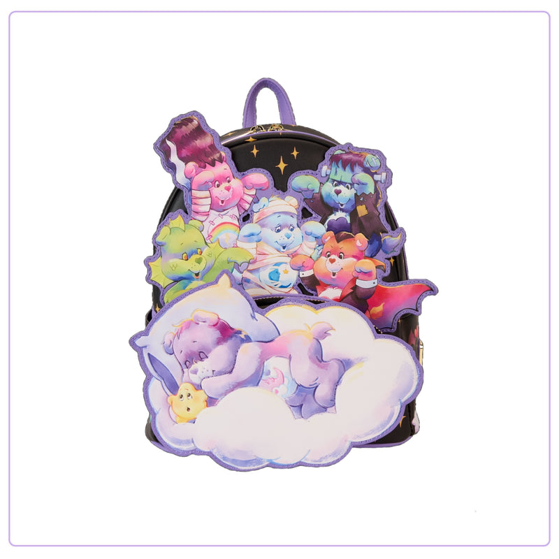 Load image into Gallery viewer, Loungefly Carebears X Universal Monsters Scary Dreams Mini Backpack
