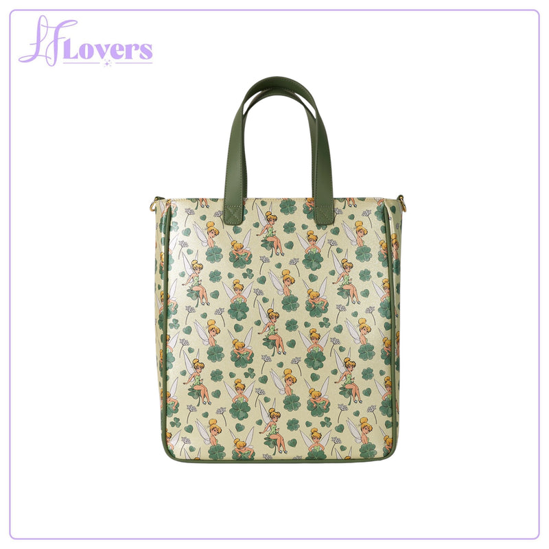 Load image into Gallery viewer, Loungefly Disney Tinker Bell 4-Leaf Clover Tote Bag With Coin Bag - PRE ORDER
