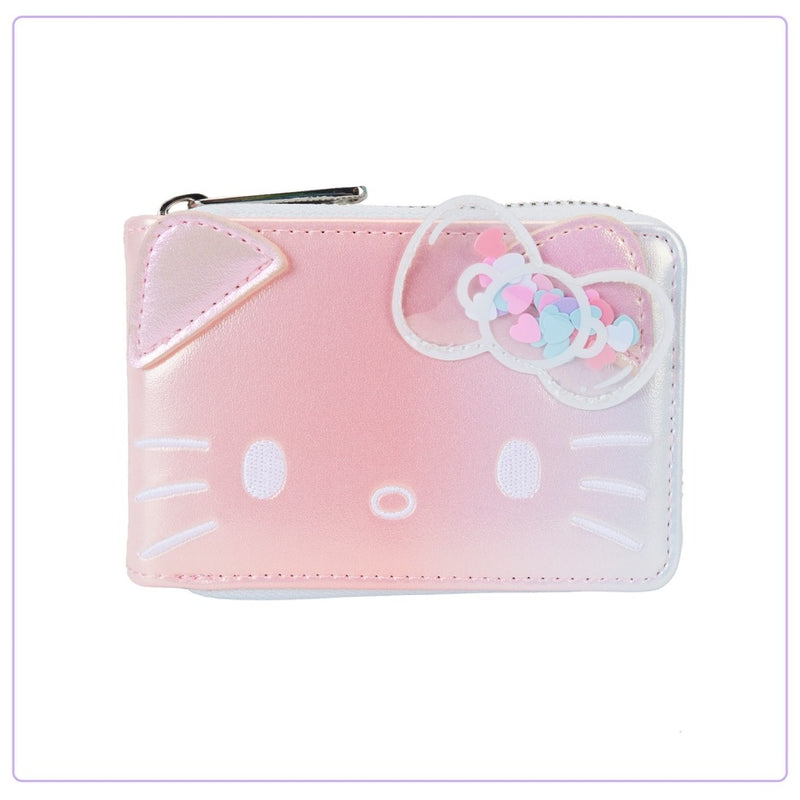 Load image into Gallery viewer, Loungefly Hello Kitty 50th Anniversary Clear and Cute Cosplay Accordion Wallet
