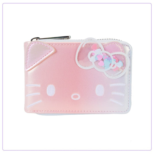 Loungefly Hello Kitty 50th Anniversary Clear and Cute Cosplay Accordion Wallet