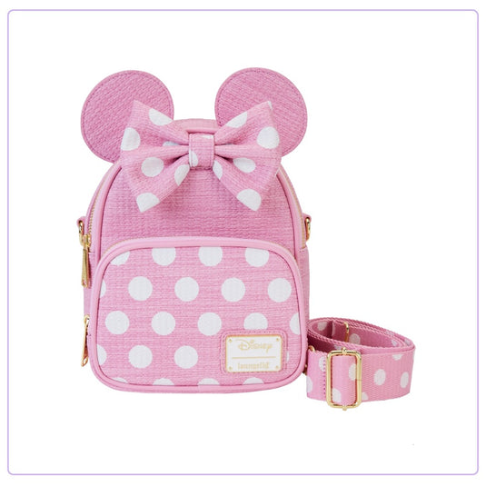 Loungefly Disney Minnie Straw Mini Convertible Bag