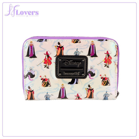 Loungefly Disney Villains Iridescent Zip around Wallet