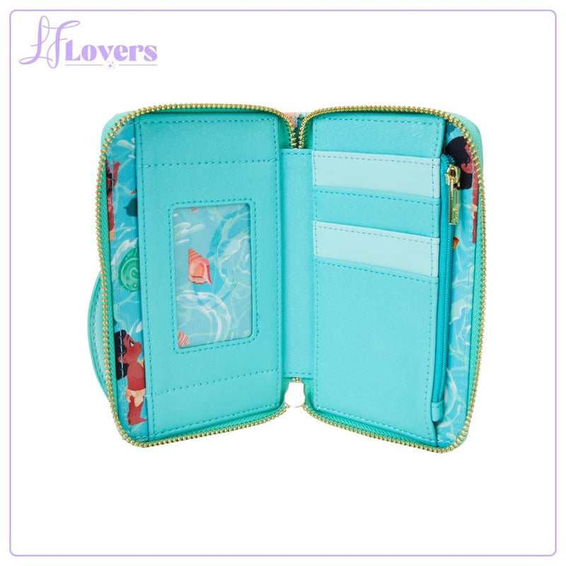 Load image into Gallery viewer, Loungefly Disney Moana Ocean Waves Zip Around Wallet
