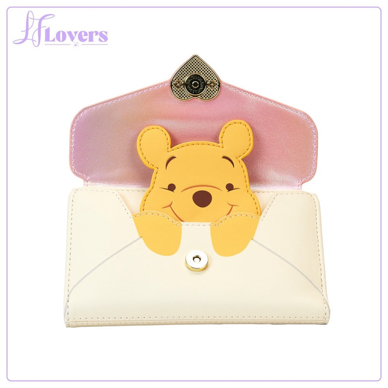 Load image into Gallery viewer, Loungefly Disney Winnie The Pooh Love Letter Flap Wallet - PRE ORDER
