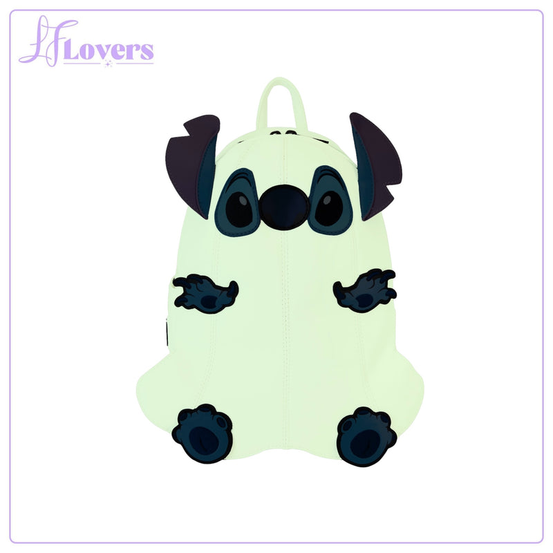 Load image into Gallery viewer, Loungefly Disney Stitch Ghost Cosplay Mini Backpack
