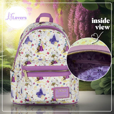 LF Lovers Exclusive - Loungefly Disney Tangled AOP Mini Backpack - LF Lovers