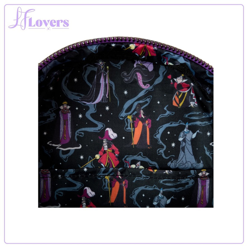 Load image into Gallery viewer, Loungefly Disney Villains Iridescent Mini Backpack
