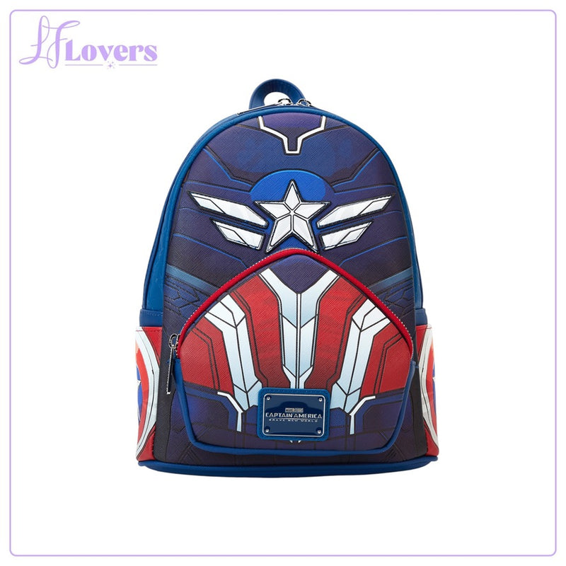 Load image into Gallery viewer, Loungefly Marvel Captain America Brave New World Cosplay Mini Backpack - PRE ORDER
