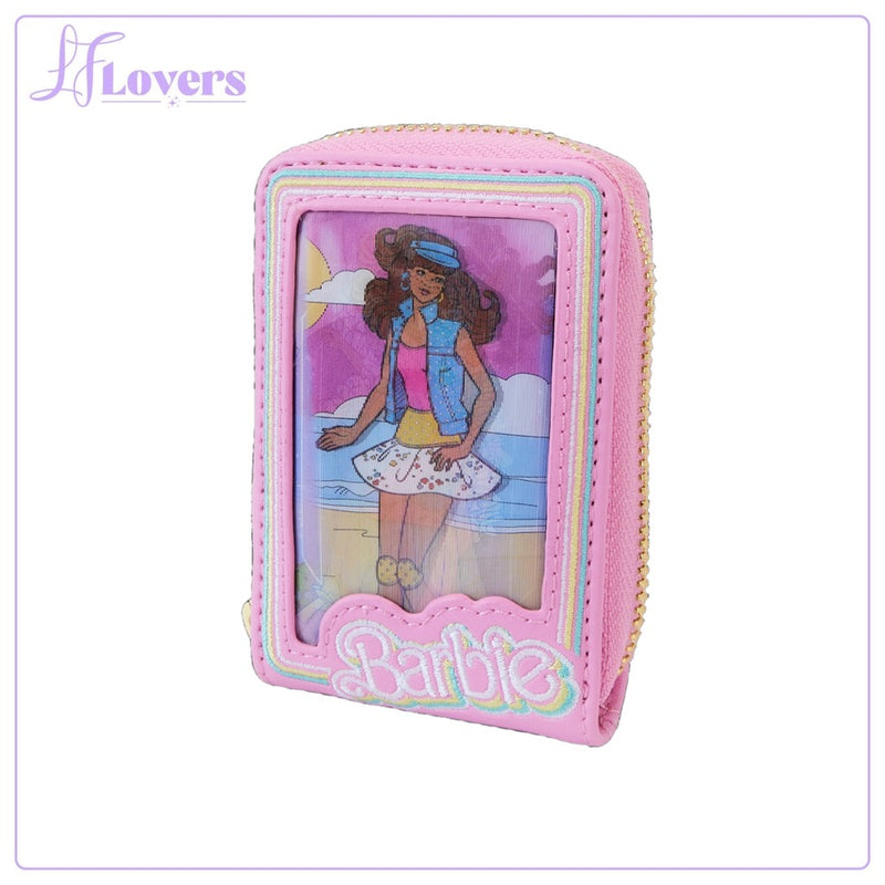 Load image into Gallery viewer, Loungefly Barbie Doll Box Triple Lenticular Zip Around Wallet
