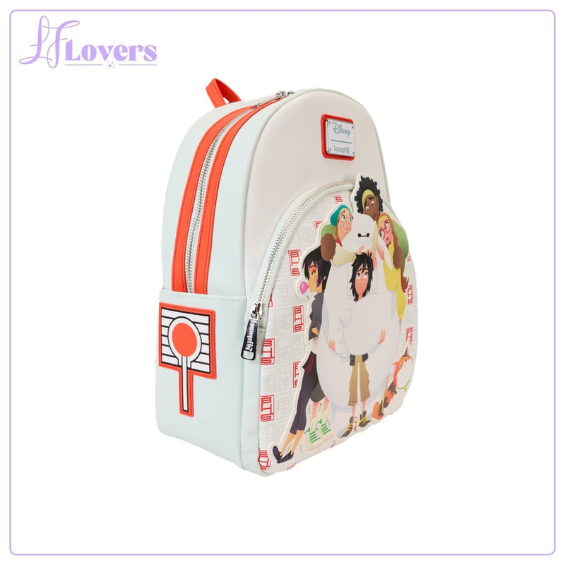 Load image into Gallery viewer, Loungefly Disney Big Hero 6 10th Anniversary Baymax Gang Mini Backpack
