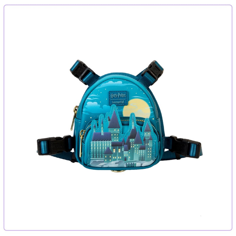 Load image into Gallery viewer, Loungefly Warner Brothers Harry Potter Hogwarts Mini Backpack Per Harness
