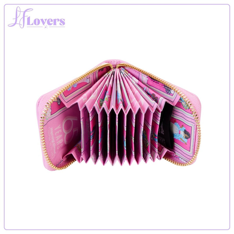 Load image into Gallery viewer, Loungefly Barbie Doll Box Triple Lenticular Zip Around Wallet
