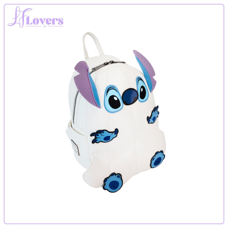 Load image into Gallery viewer, Loungefly Disney Stitch Ghost Cosplay Mini Backpack
