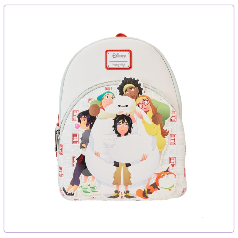 Load image into Gallery viewer, Loungefly Disney Big Hero 6 10th Anniversary Baymax Gang Mini Backpack
