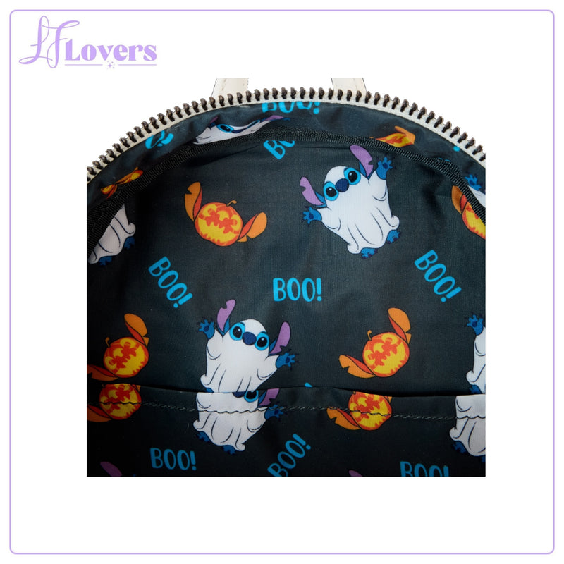 Load image into Gallery viewer, Loungefly Disney Stitch Ghost Cosplay Mini Backpack
