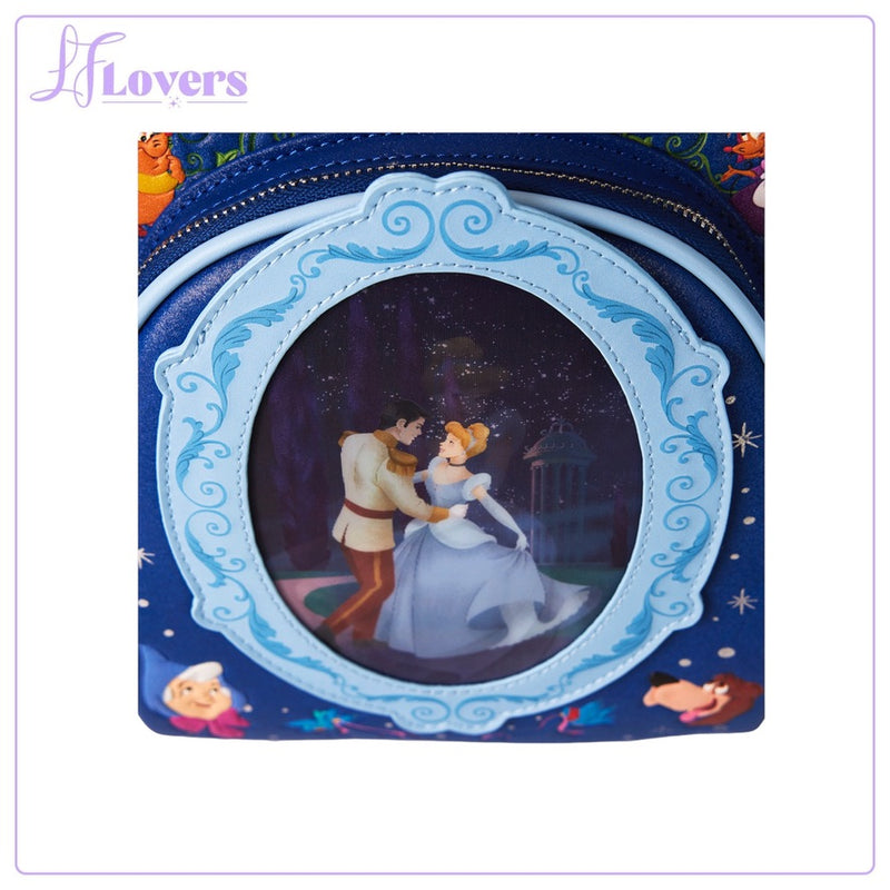 Load image into Gallery viewer, Loungefly Disney Cinderella 75th Anniversary Lenticular Mini Backpack
