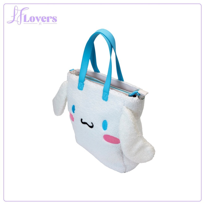 Load image into Gallery viewer, Loungefly Sanrio Cinnamoroll Sherpa Tote Bag With Coin Bag - PRE ORDER
