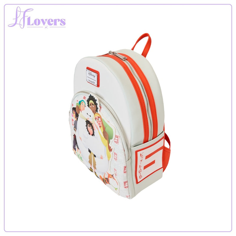 Load image into Gallery viewer, Loungefly Disney Big Hero 6 10th Anniversary Baymax Gang Mini Backpack
