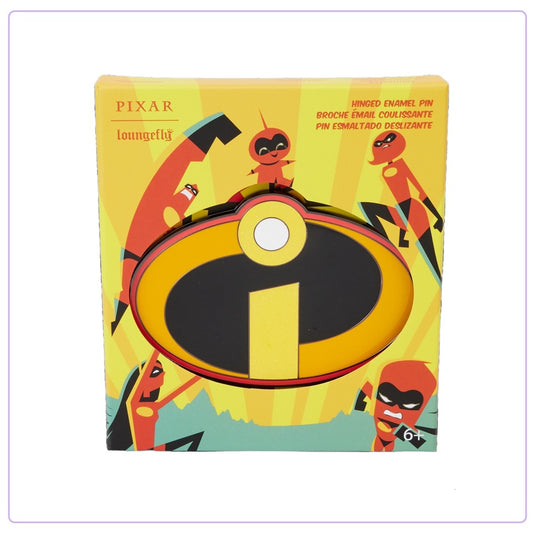 Loungefly Pixar The Incredibles 20th Anniversary Hinged 3" Collector Box Pin