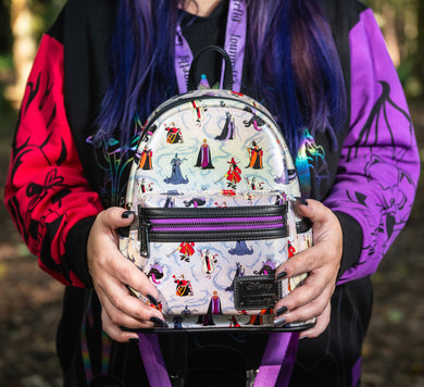 Loungefly Disney Villains Iridescent Mini Backpack