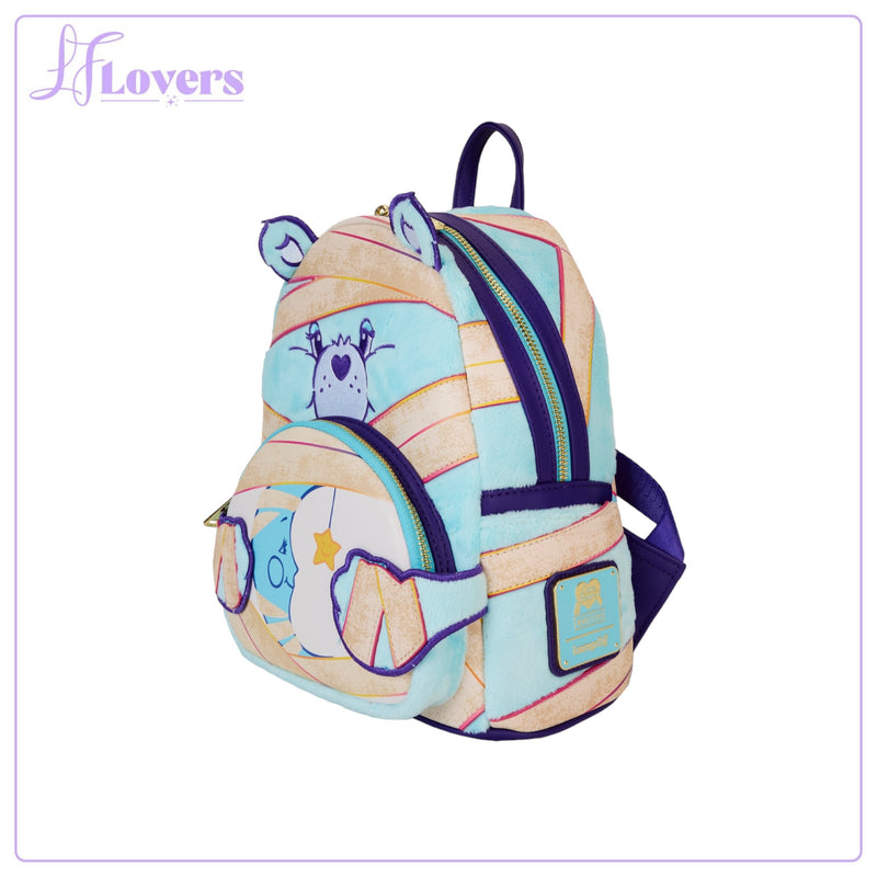 Load image into Gallery viewer, Loungefly Carebears Universal Monsters Bedtime Bear Mummy Backpack
