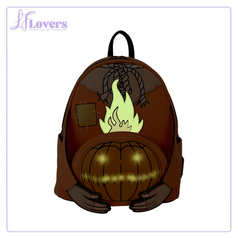 Load image into Gallery viewer, Loungefly Trick &#39;r Treat Flaming Head Sam Mini Backpack
