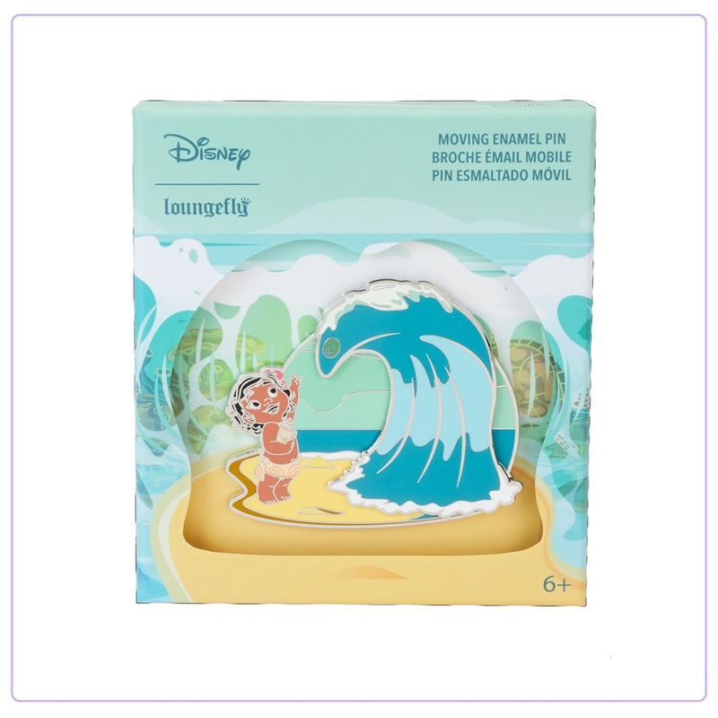 Load image into Gallery viewer, Loungefly Disney Moana Waves 3&quot; Collector Box Pin
