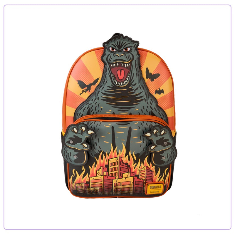 Load image into Gallery viewer, Loungefly Toho Godzilla Full Size Cosplay Backpack
