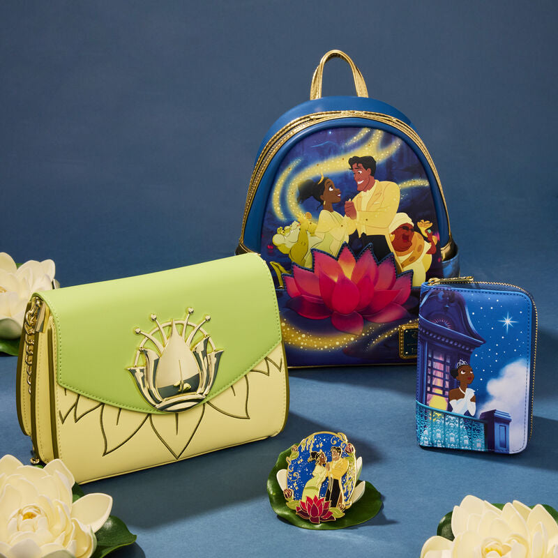 Load image into Gallery viewer, Loungefly Disney Princess And The Frog 15th Anniversary Crossbody
