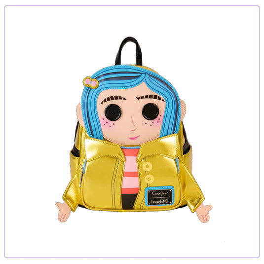 Loungefly Laika Coraline Doll Cosplay Mini Backpack - PRE ORDER