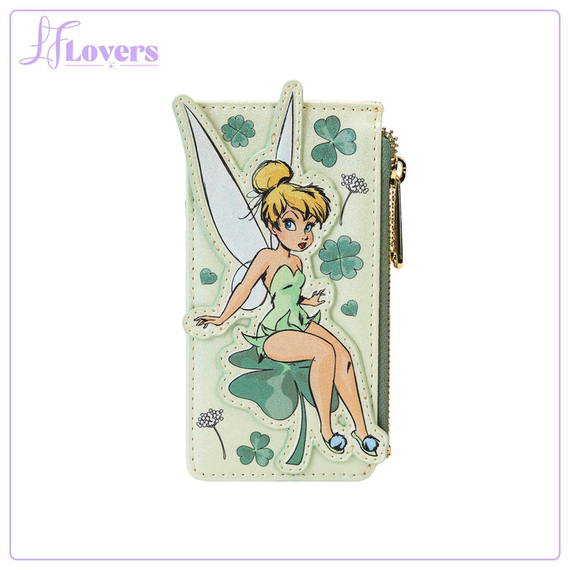 Load image into Gallery viewer, Loungefly Disney Tinker Bell 4-leaf Clover Large Card Holder - PRE ORDER
