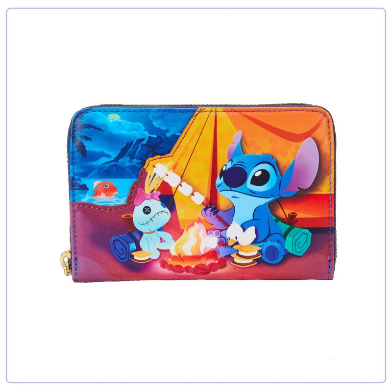 Load image into Gallery viewer, Loungefly Disney Stitch Camping Cuties Zip Around Wallet - PRE ORDER - LF Lovers
