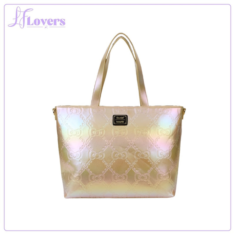 Load image into Gallery viewer, Loungefly Sanrio 50th Anniversary Gold Tote Bag
